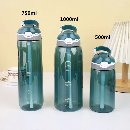 Water Bottle with Straw Eco-Friendly
