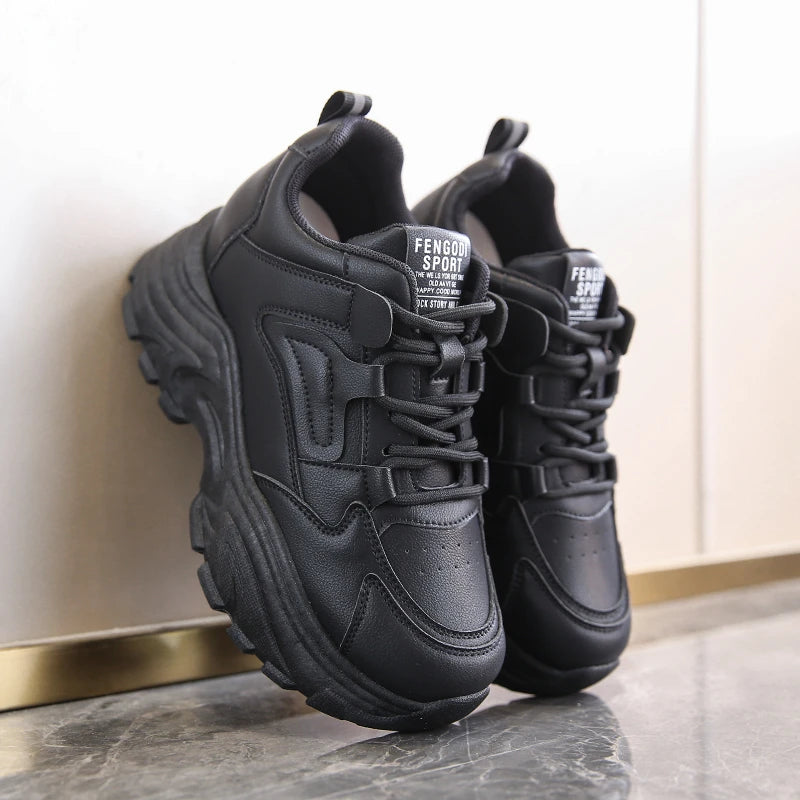 White/Black Women's Sneakers